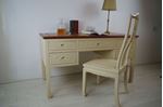 Picture of Carved Rosewood Desk and Chair