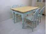 Picture of Pine Farmhouse Table and 4 Wheelback Chairs