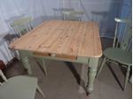 Picture of Victorian Pine Farmhouse Table and 4 Chairs