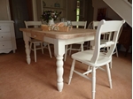 Picture of Pine Block Farmhouse Table and 6 Chairs