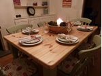 Picture of Pine Farmhouse Kitchen Table With 6 Chairs