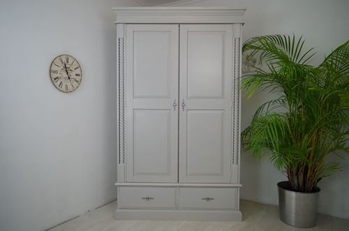 Picture of 2 door pine wardrobe