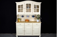 Picture of Country Pine Dresser with Curved Display Doors