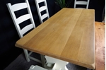 Picture of Oak Refectory 6 ft Table, 4 Oak Chairs + Rustic Pine Bench