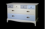 Picture of Stag Six Drawer Chest  Titania / Blue Tulle