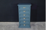 Picture of Tall Pine Chest of Drawers in Inchyra Blue