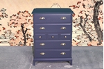 Picture of Stag Minstrel 7 Drawer Tall Chest - Off Black