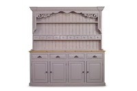 Picture of Large Bespoke Rustic Pine Dresser - Pavilion Gray