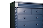 Picture of Large Antique Scotch Chest of Drawers in Carbon Blue